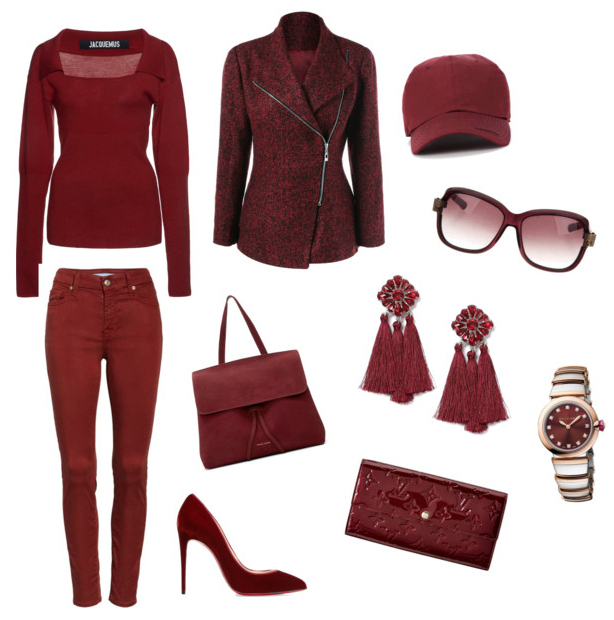 Chili Oil color outfit.
