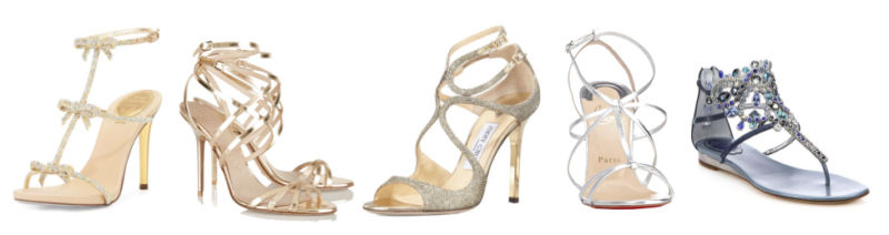 Rene Caovilla, Burberry, Jimmy Choo, Christian Louboutin and Rene Caovilla.