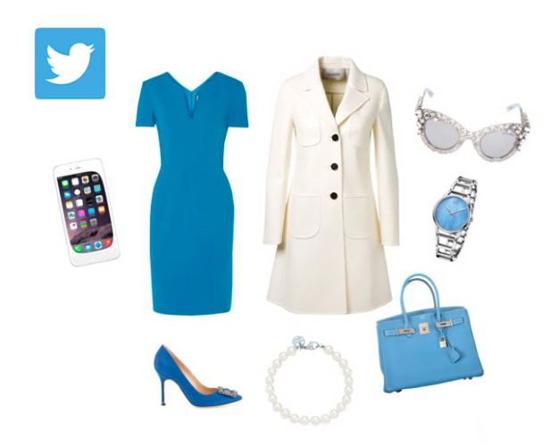 Twitter social network outfit idea.