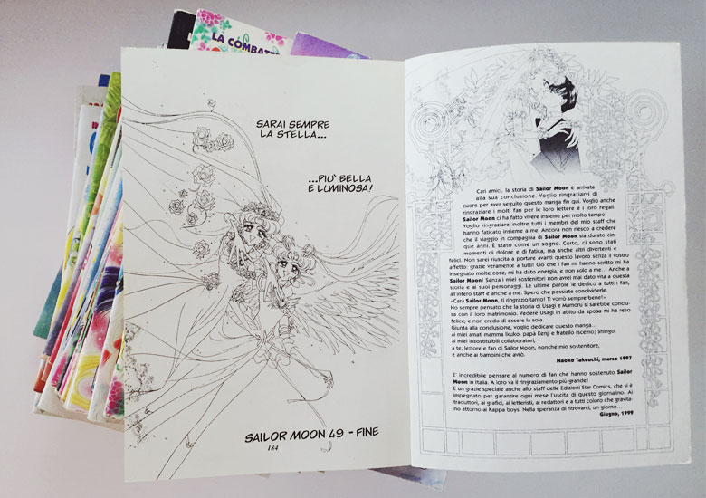 Ultimo numero fumetto originale Sailor Moon anni 90.