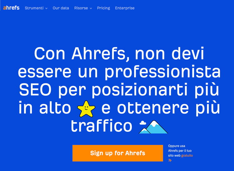 SEO tool Ahrefs.