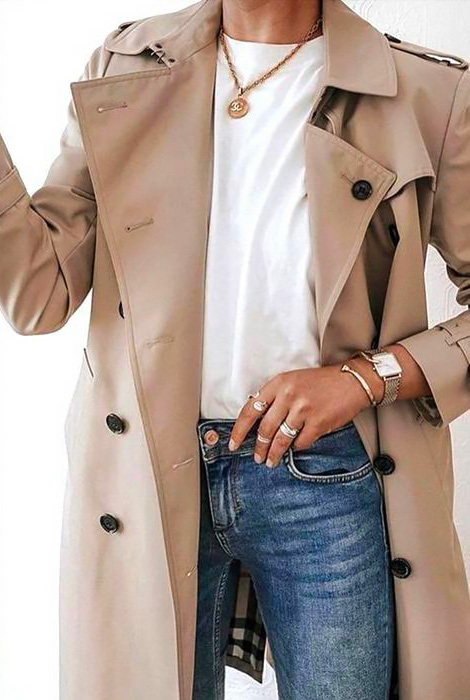 Trench Burberry outfit.