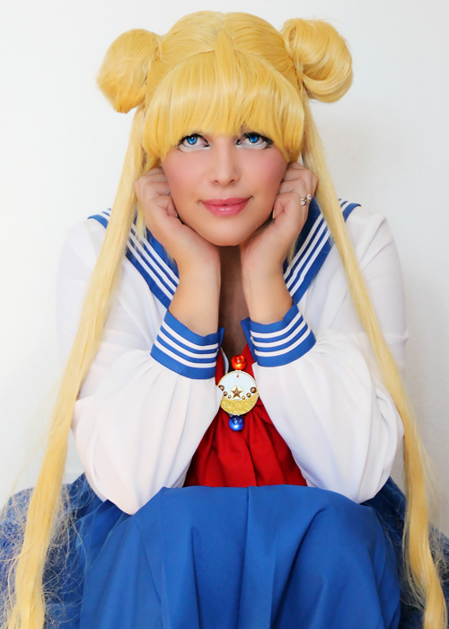 Sailor Moon cosplay.