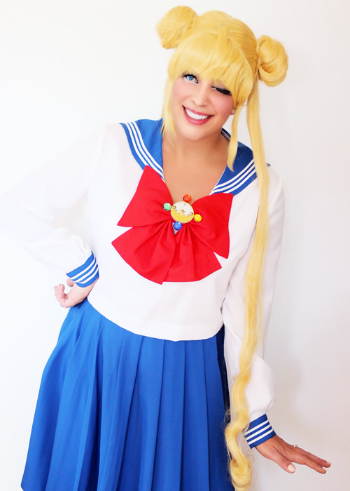 Usagi Tsukino cosplay Sailor Moon.