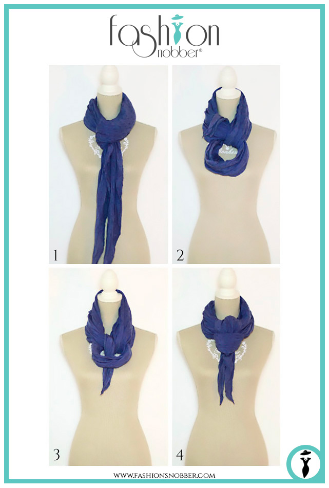 How to wear a scarf in an elegant way.