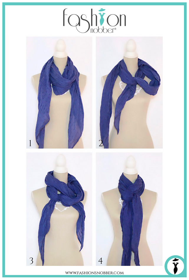 How to wear a scarf in a fashion way.