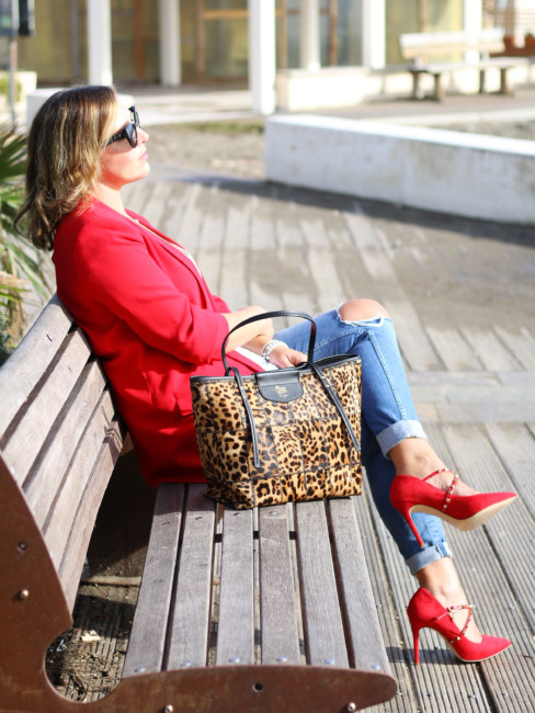Animalier bag outfit.