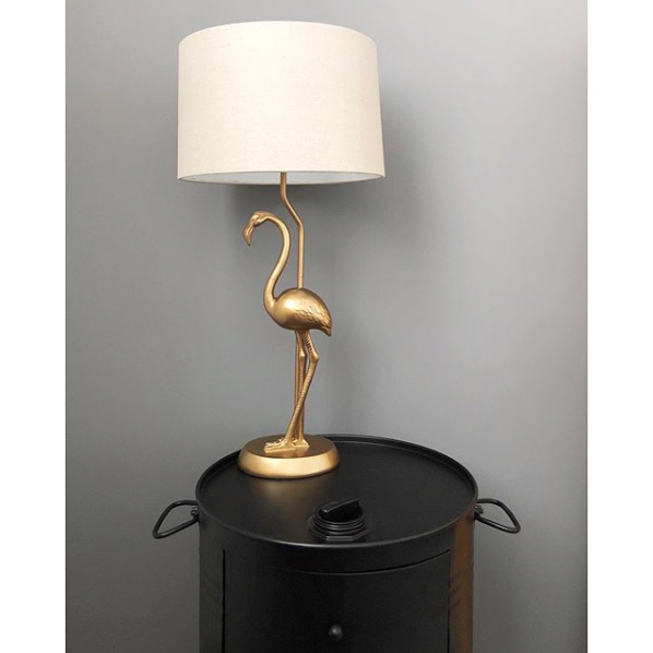 Flamingo lamp.