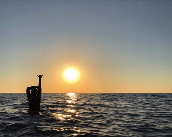 Tuscany sea sunset.