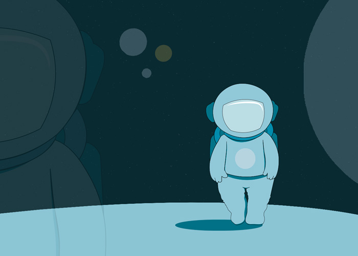 Astronaut illustration.