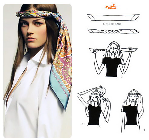 How to wear scarf an hippie crown.