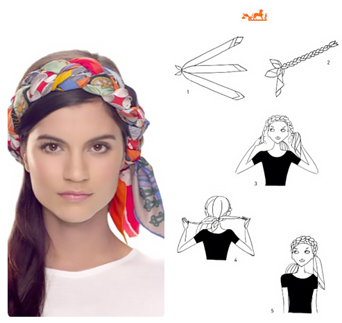 So many different ways to wear a head scarf.