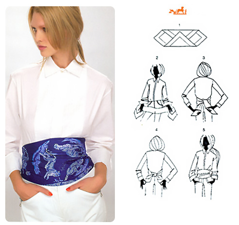 Come realizzare una cintura con un foulard.