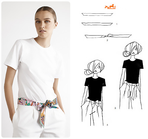 Come realizzare una cintura con un foulard.