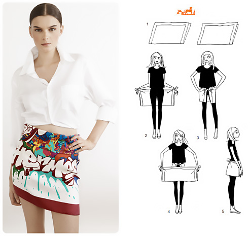 Come creare una gonna con un foulard o un pareo.