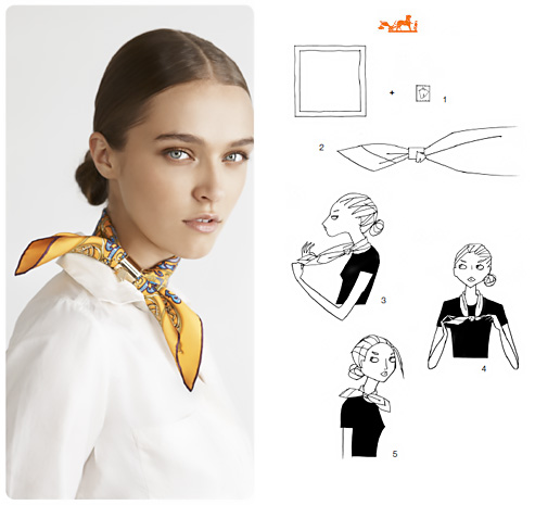 Come indossare un foulard Hermès.