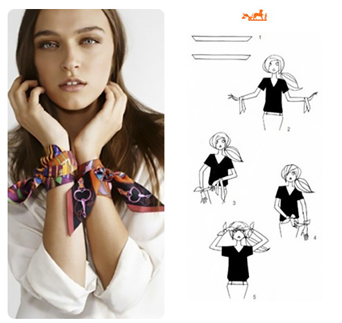 Come fare un braccialetto con il foulard.