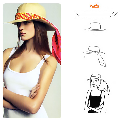 Come personalizzare il cappello con un foulard.