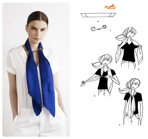 Come indossare un foulard al collo in modo originale.