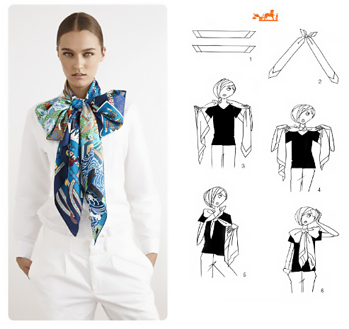 Come fare un fiocco con il foulard.