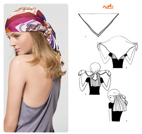 How to wear a head scarf.