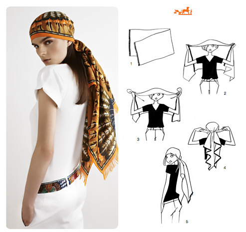 How to wear a pirate-style headscarf.