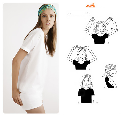 Tutti i migliori tutorial su come indossare un foulard in testa.