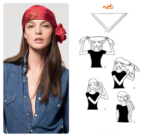Come indossare un foulard in testa in tanti modi diversi.