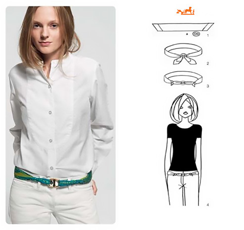 Come fare una cintura con il foulard.