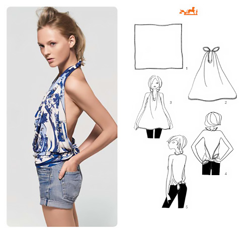 Tutti i migliori tutorial per creare un top con un foulard.