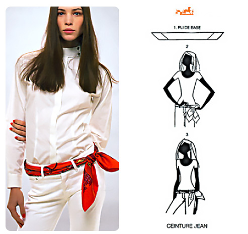 Come fare una cintura con il foulard.