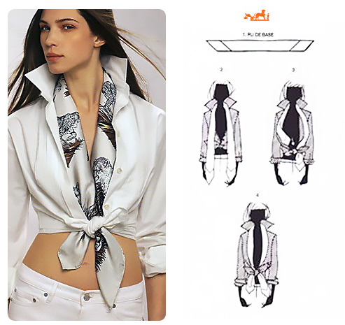 Guida completa su come indossare un foulard.