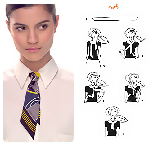 Come fare un cravattino con un foulard.