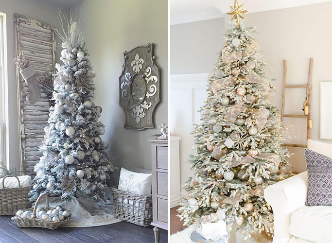 Shabby Chic Christmas tree.
