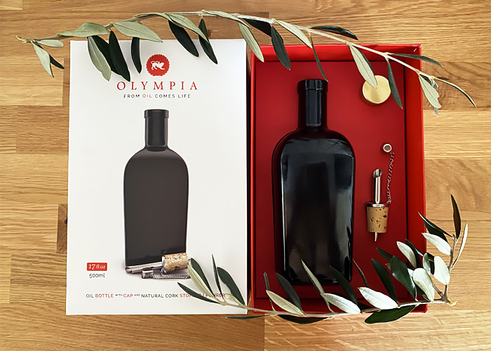 Oliera in vetro made in Italy OLYMPIA.