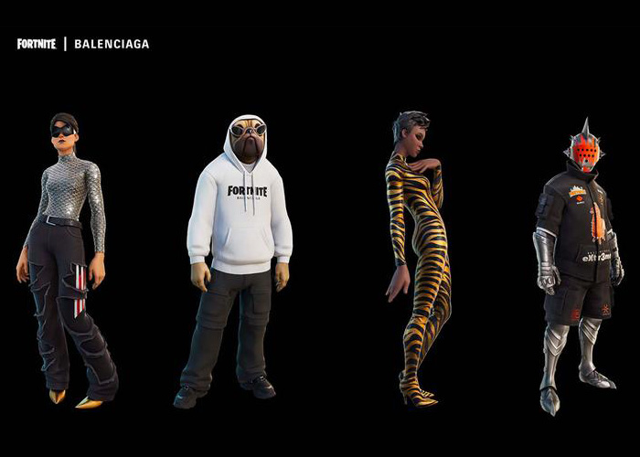 Costumi del set Balenciaga Fit disponibili su Fortnite.