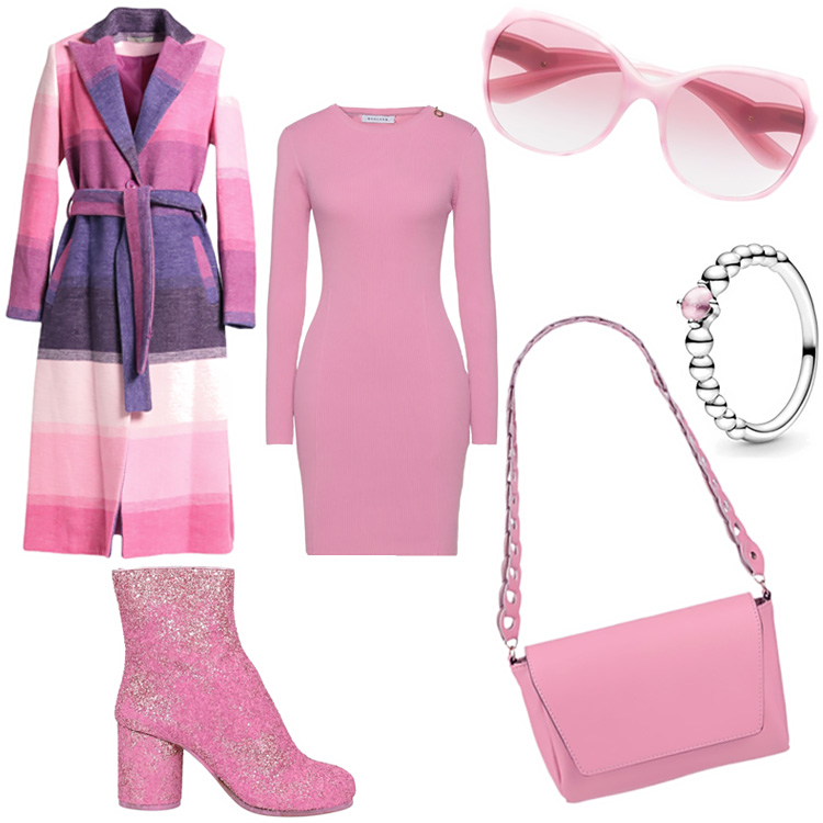 Outfit rosa autunno inverno 2022-23.