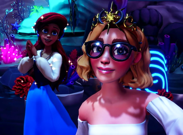 Selfie con Ariel di La Sirenetta.