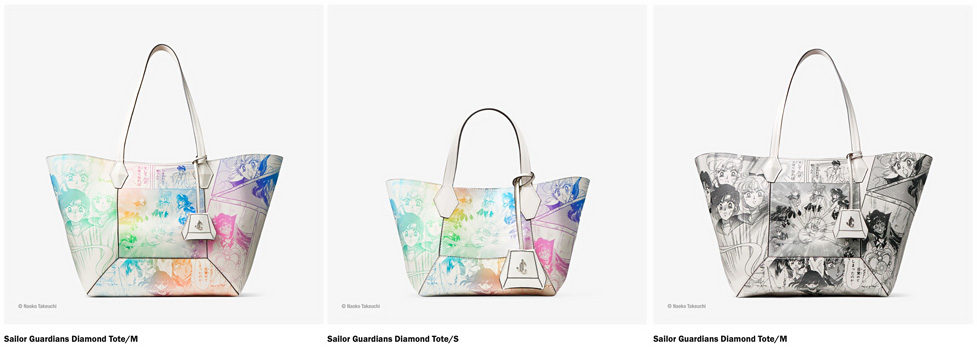 Borse modello Tote Jimmy Choo X Sailor Moon.