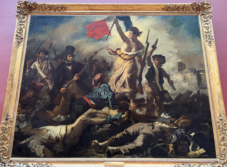 La libertà che guida il popolo: dipinto di Eugène Delacroix.