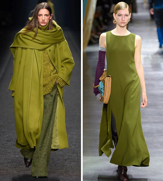 Alberta Ferretti e Fendi autunno inverno 2024/25.