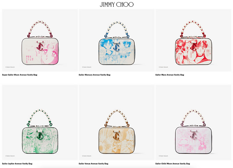 Borse delle guerriere Sailor di Jimmy Choo.