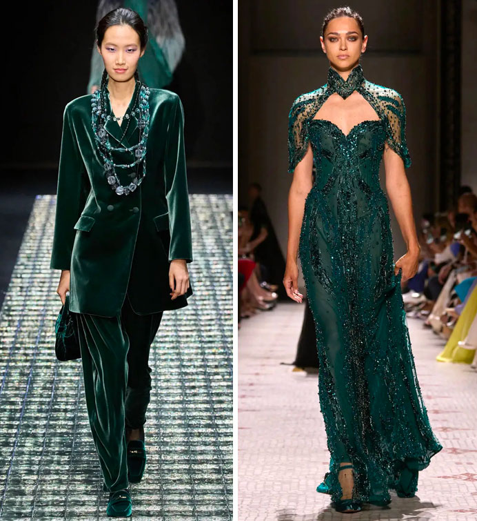 Emporio Armani e Elie Saab FW 24.