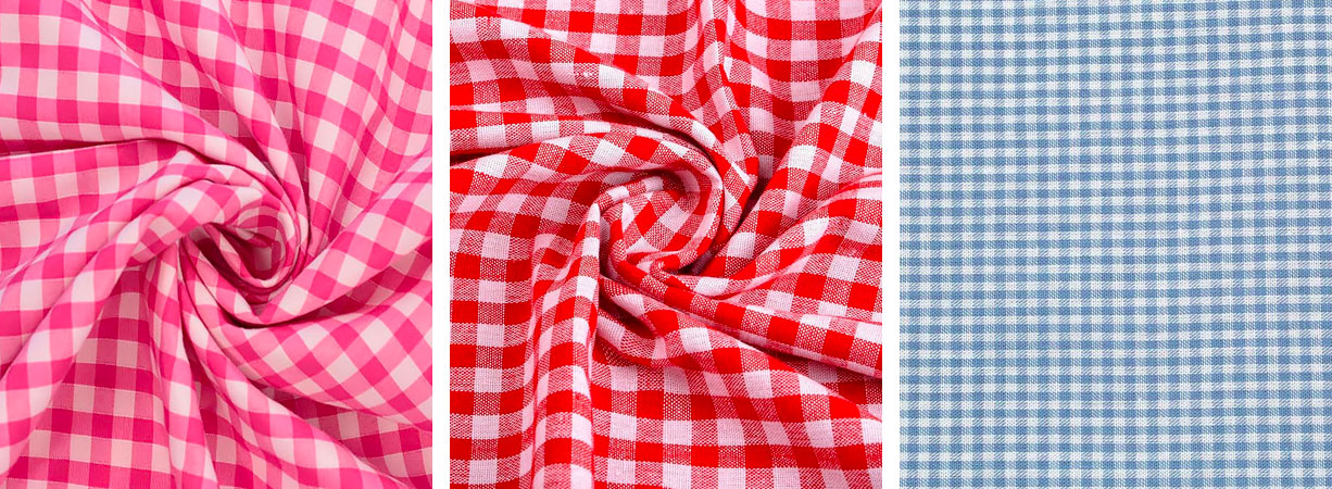Gingham o quadretto Vichy.