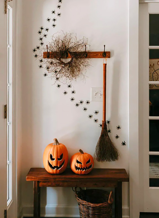 Come decorare la casa con zucche.