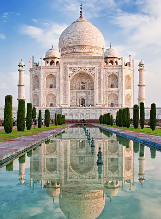 Il Taj Mahal è uno dei monumenti più visitati al mondo.