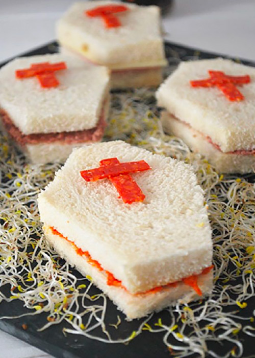 Tramezzini per Halloween facili e veloci.
