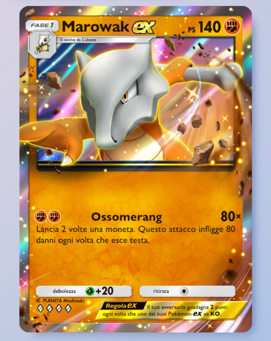 Composizione del mazzo Marowak ex.