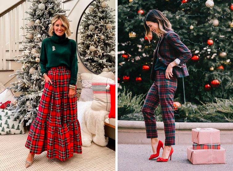 Outfit più amati per le feste di Natale: l'intramontabile tartan.