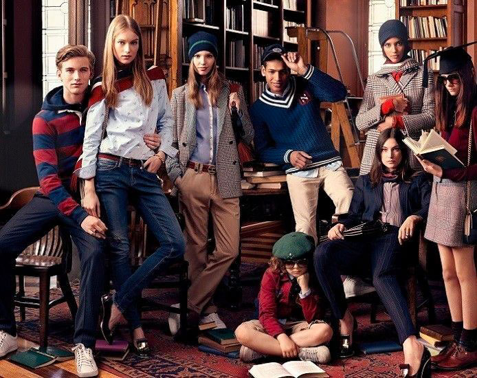 Lo stile americano in versione pop, accessibile, di Tommy Hilfiger.